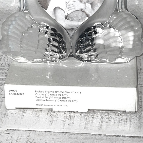 NWT MIKASA RARE Vintage SWAN Picture Frame - Picture 3 of 9